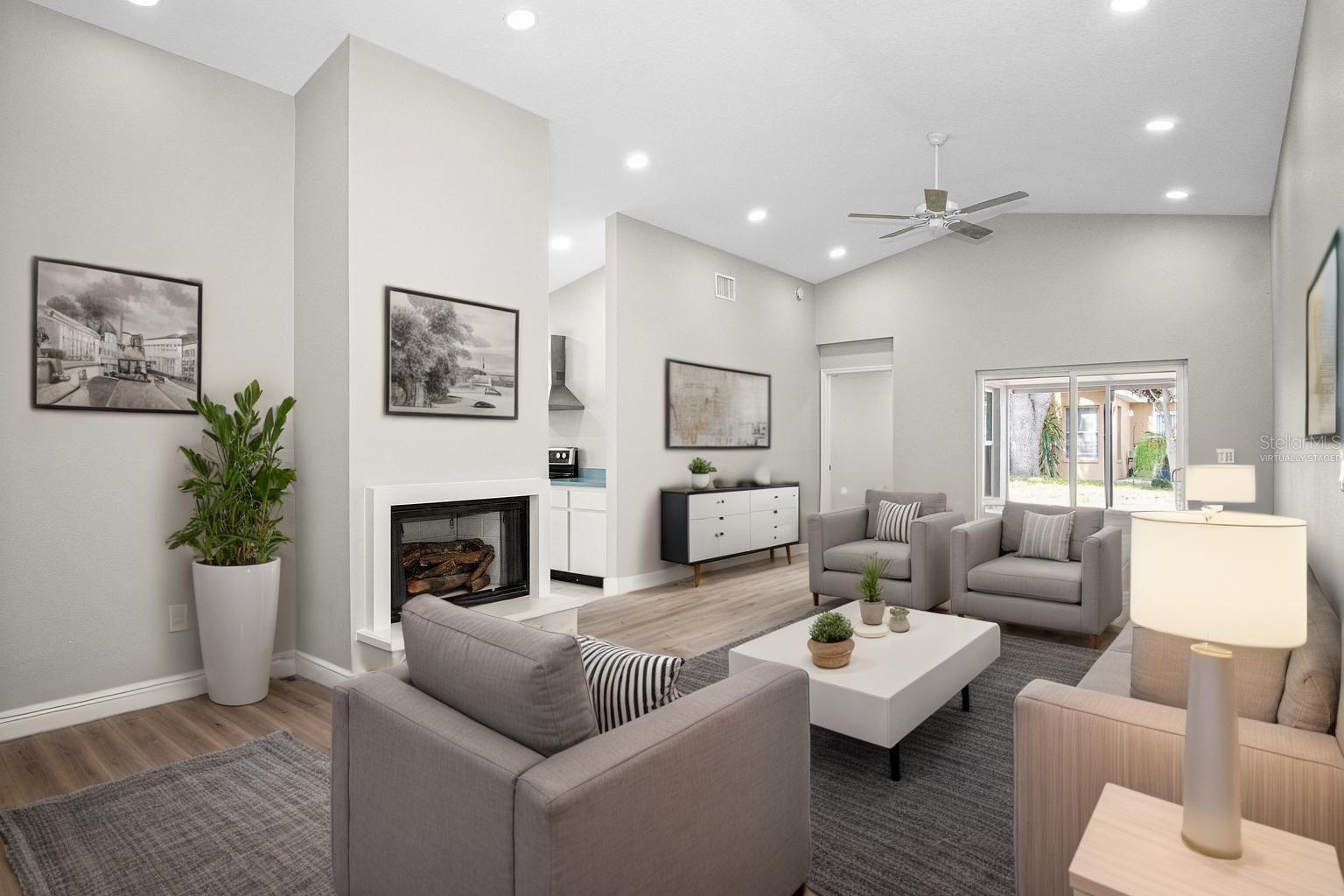 Great Room- Virtually Staged