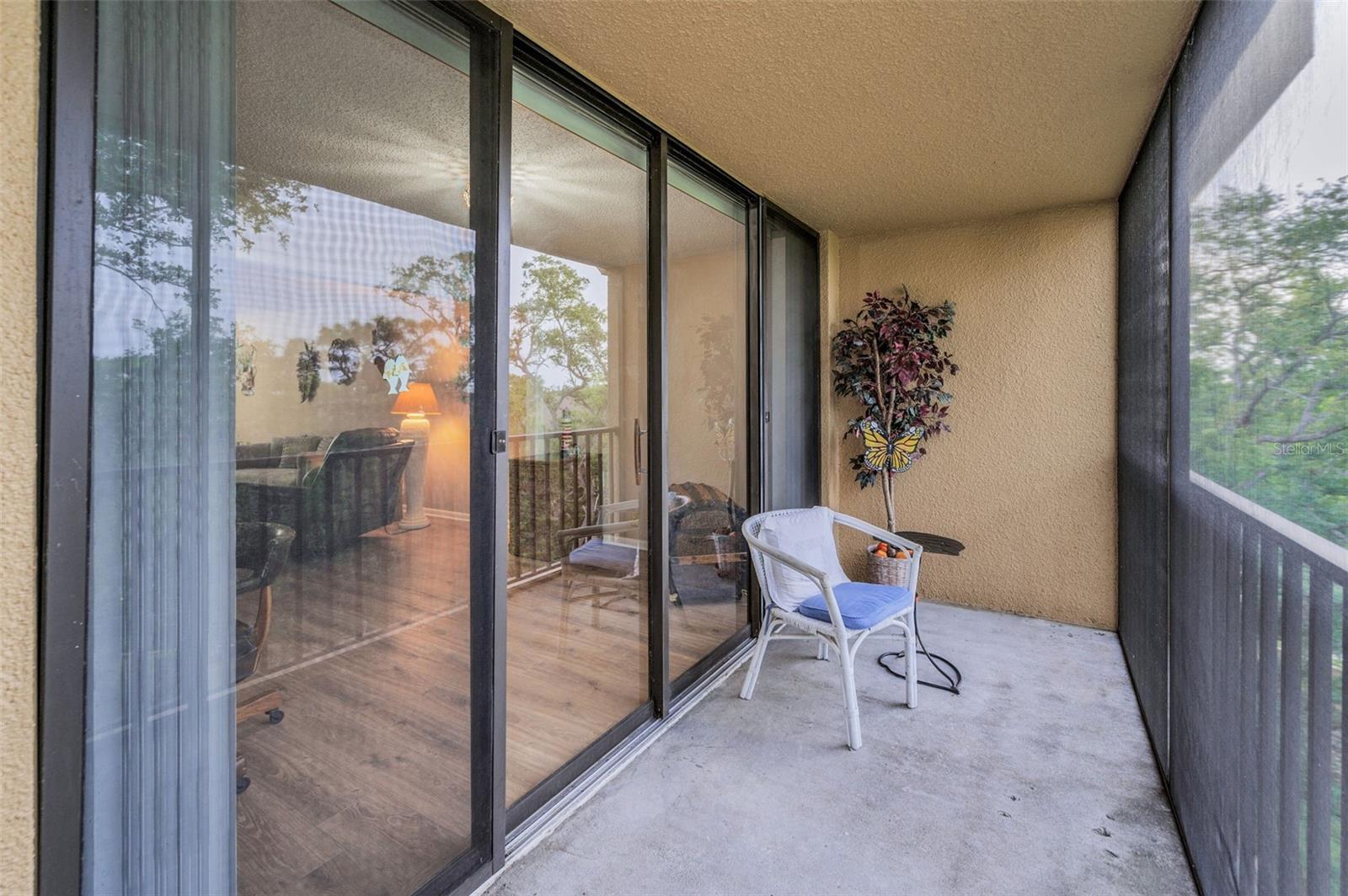 Entrance to the Screened in Patio from Primary Bedroom