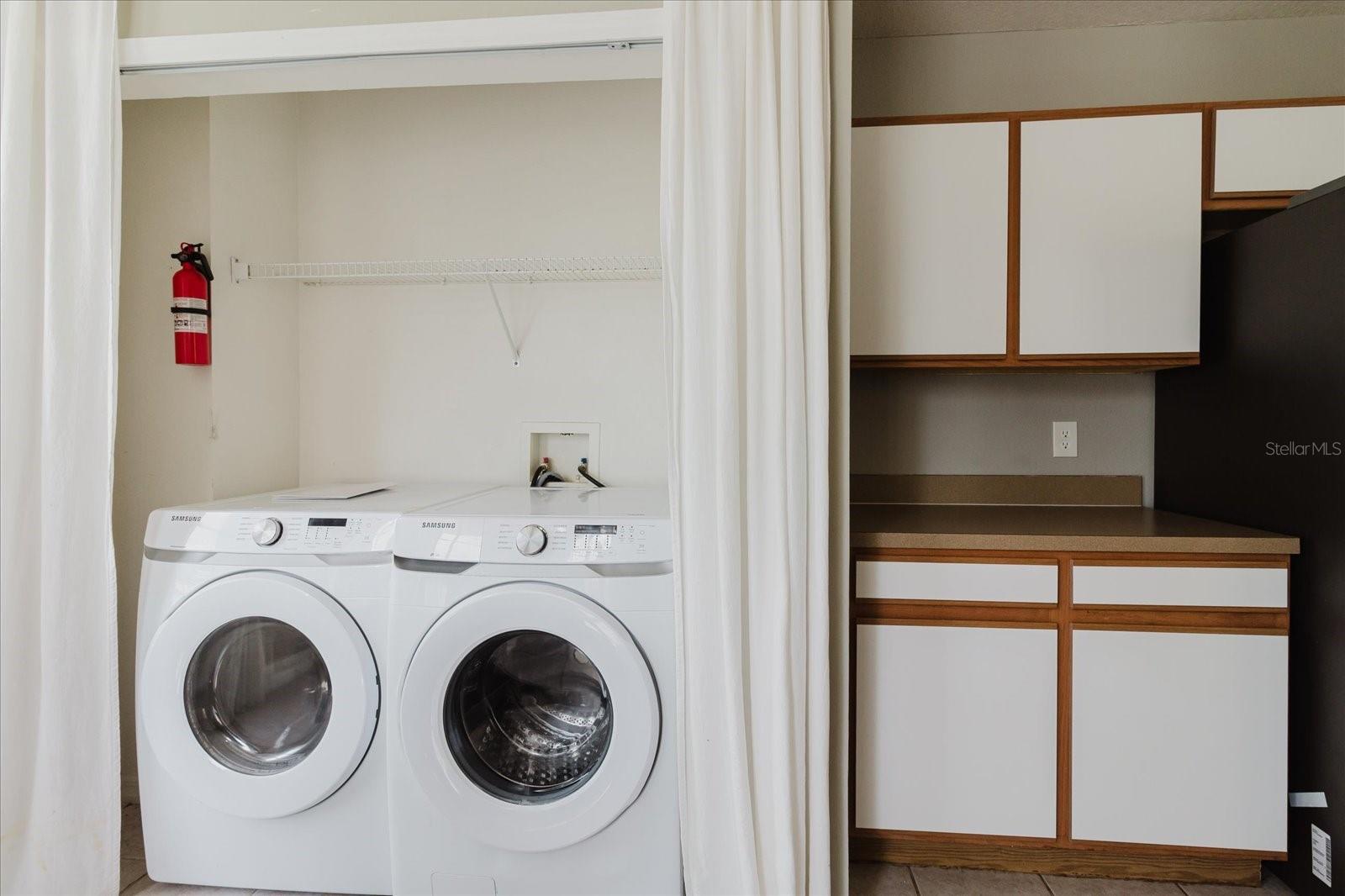 Washer & Dryer Stay With The Home - Conveniently Located In The Kitchen