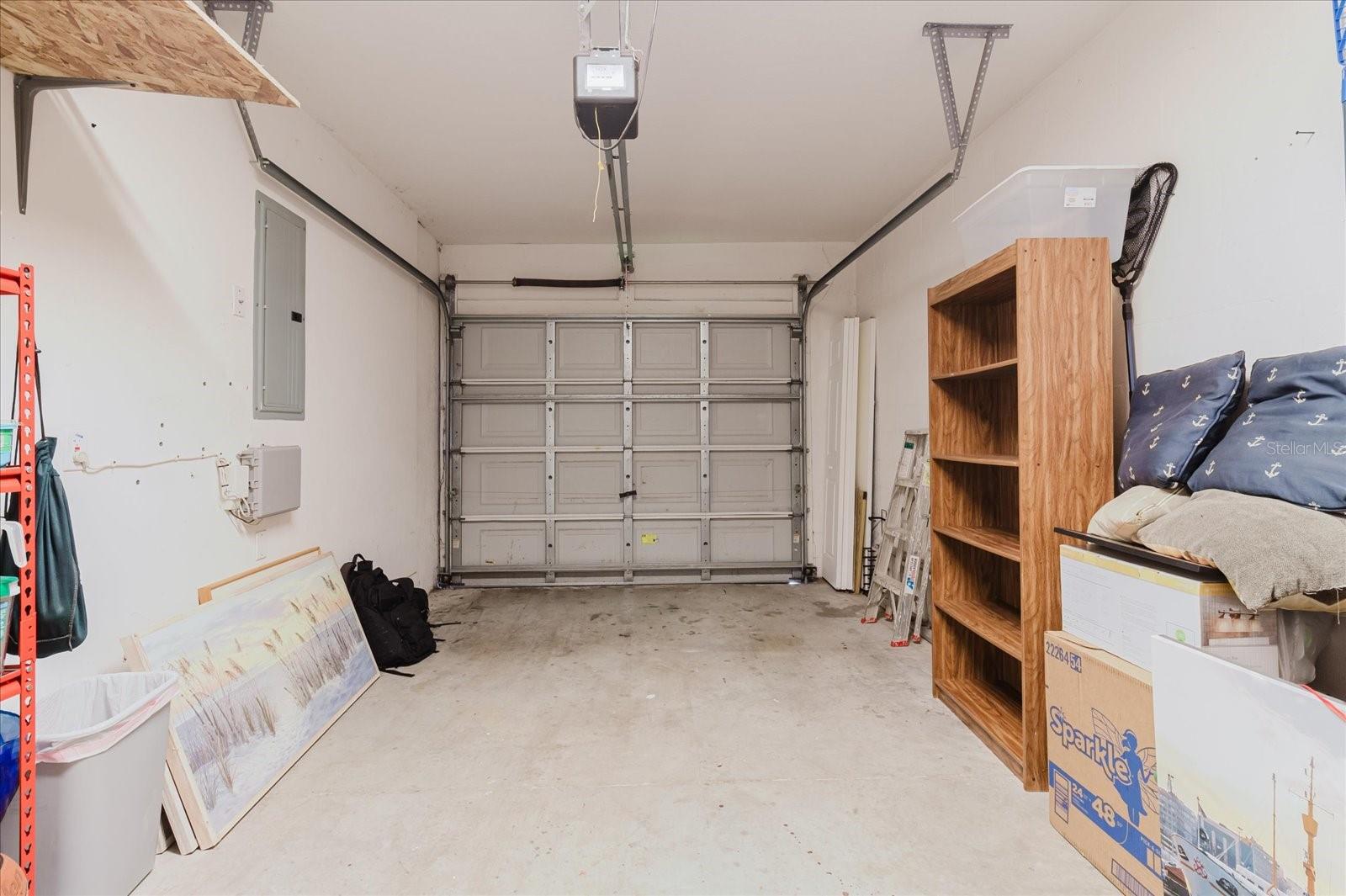 One Car Garage Complete With A Garage Door Opener