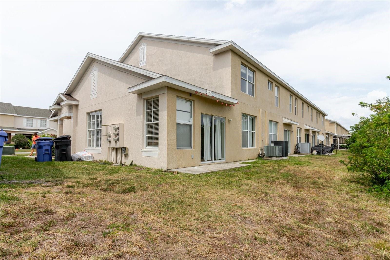 Rear of TownHome - No One Behind You