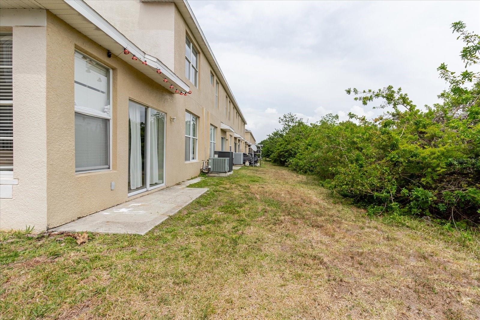 Rear of TownHome - No One Behind You