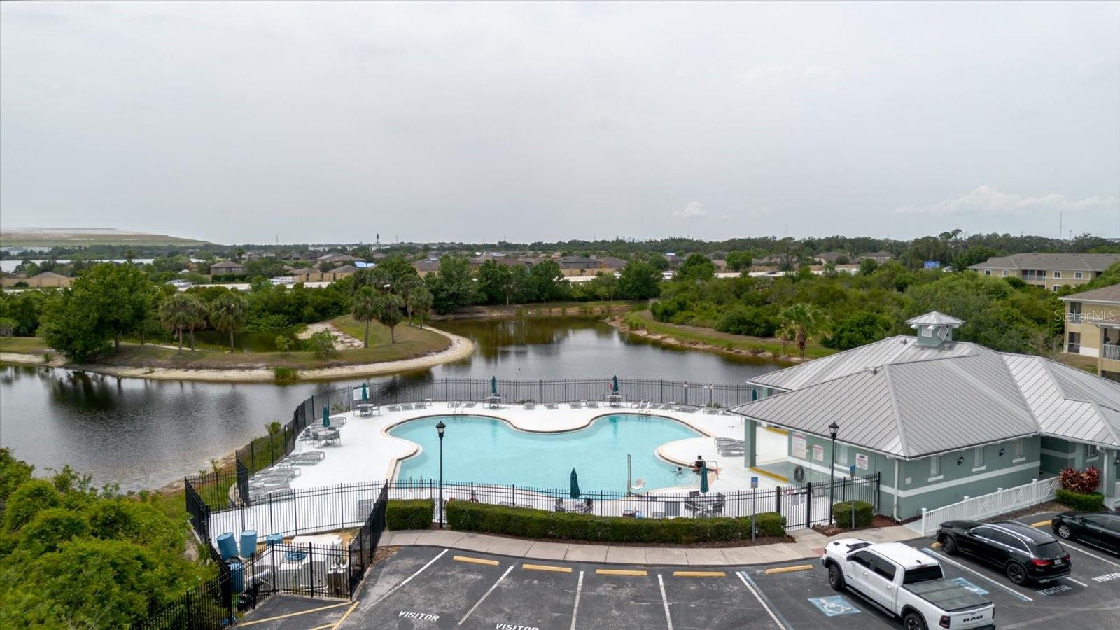 Aerial View of The Pool Area 1