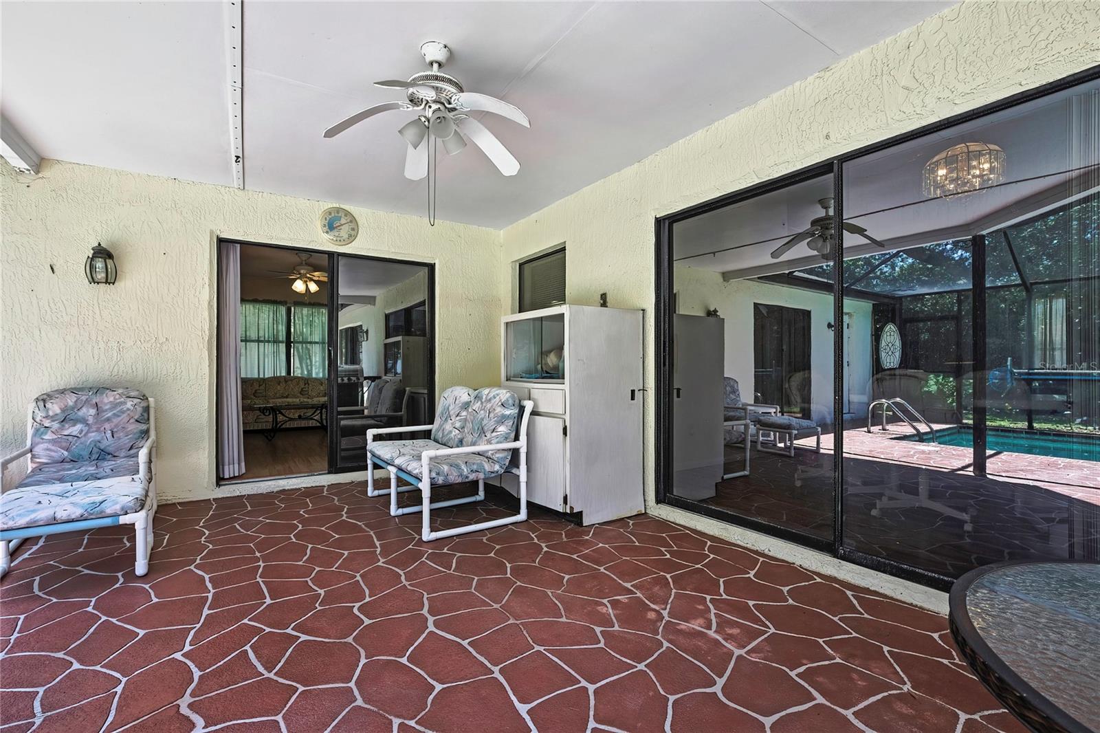 slider view of lanai