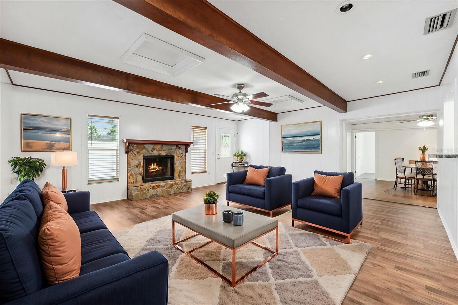 Entertainment Room Virtually Staged