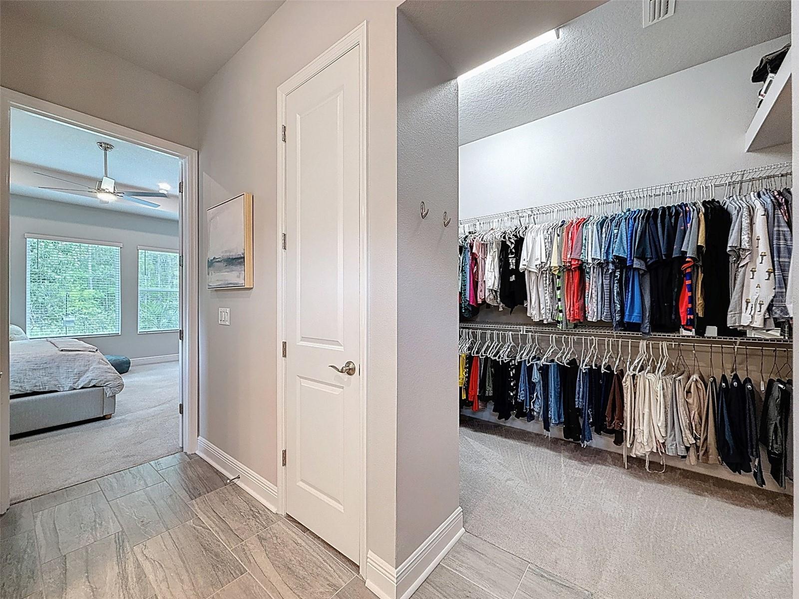 Extra Large walk in closet in Primary BEdroom