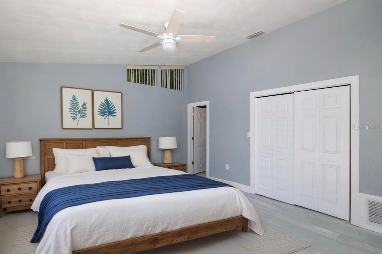 Primary Bedroom with private bathroom and walk-in closet