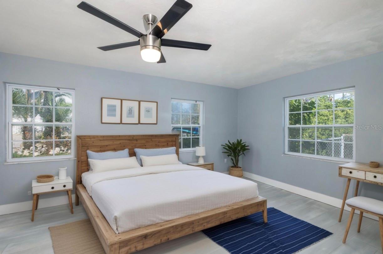 Spare Bedroom with tons of light and multiple windows