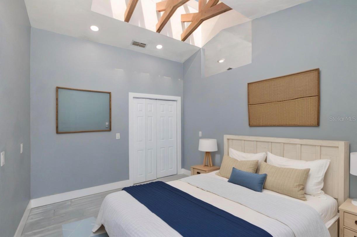 3rd Bedroom with decorative skylight