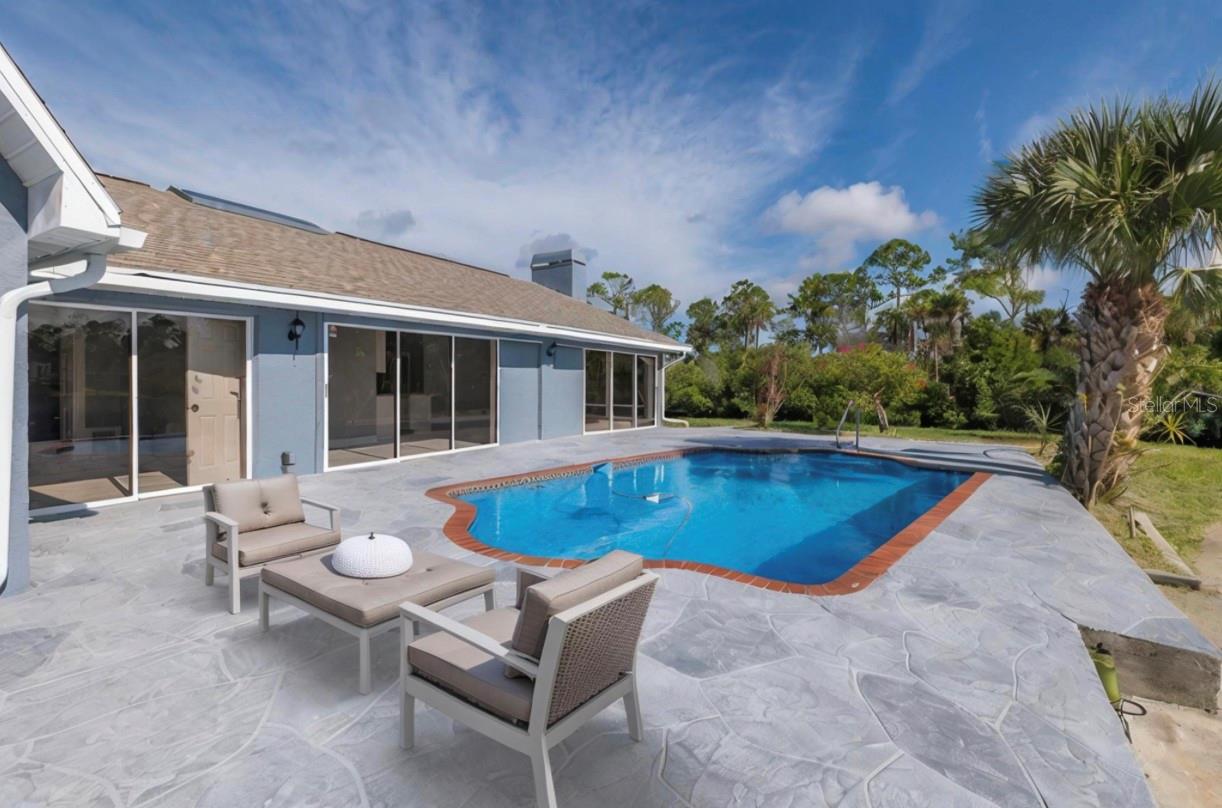 Oversized pool deck