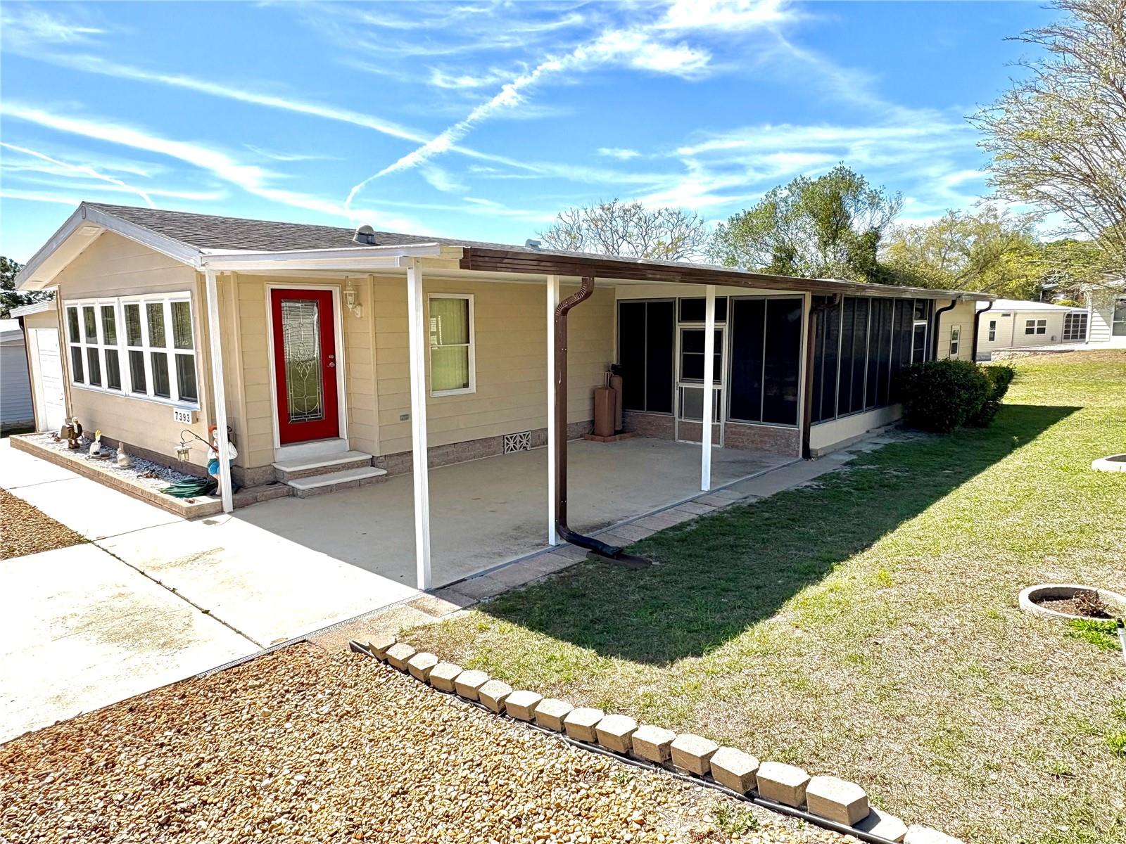 Carport/ Patio side