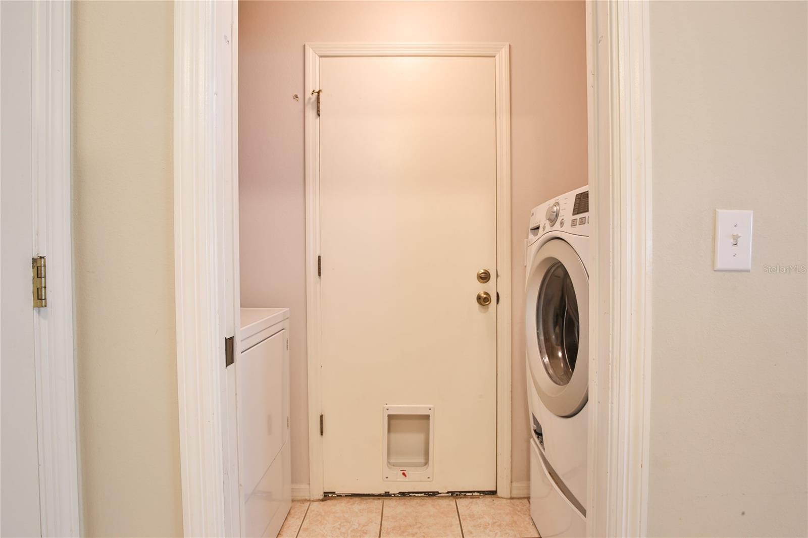 Interior Laundry area off Kitchen