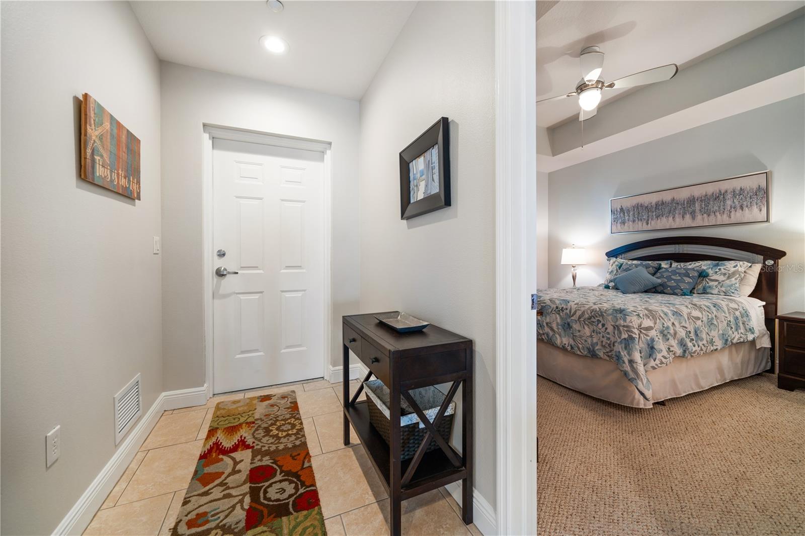 Welcome inside … Front door foyer