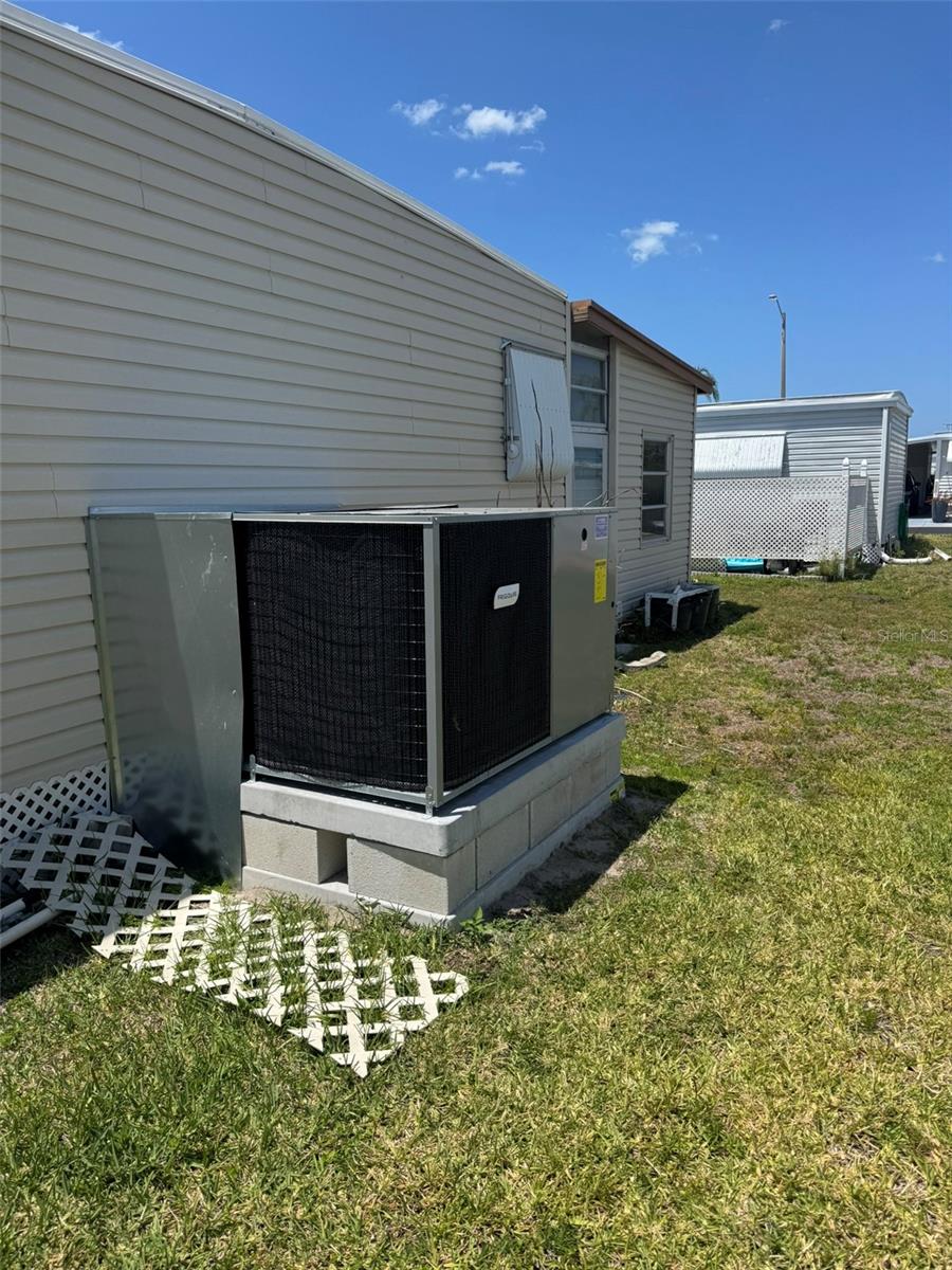 Rear of unit