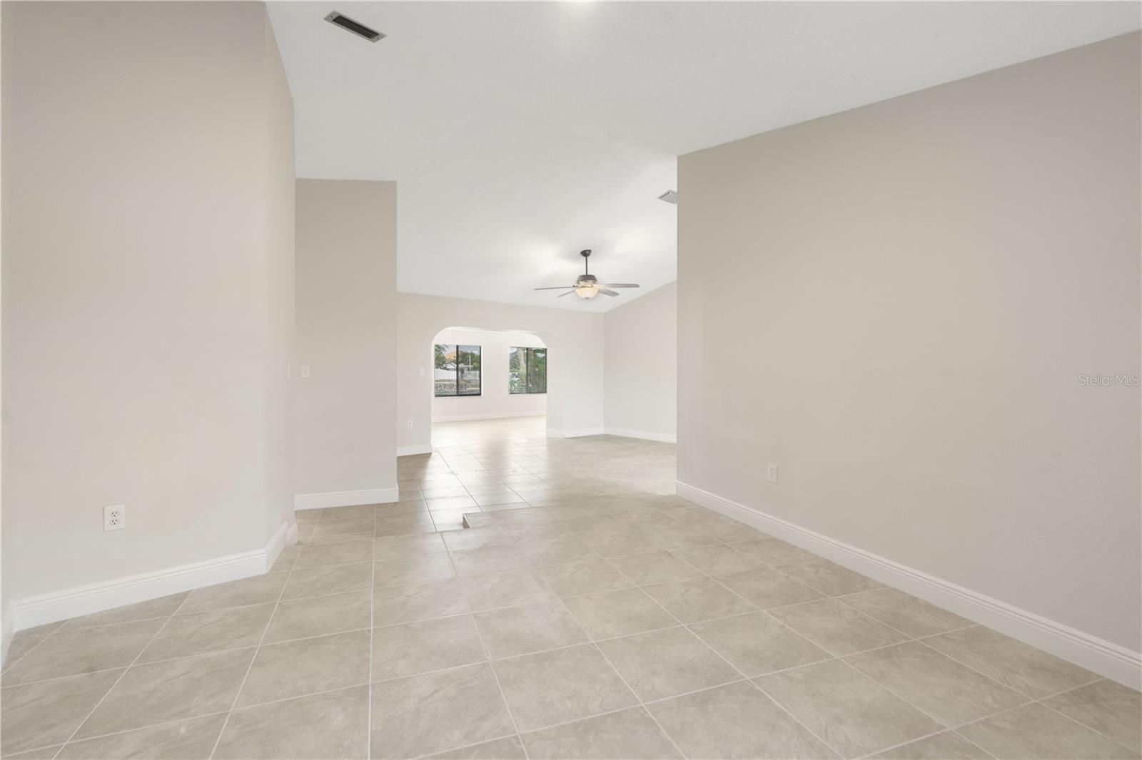dining open to great room