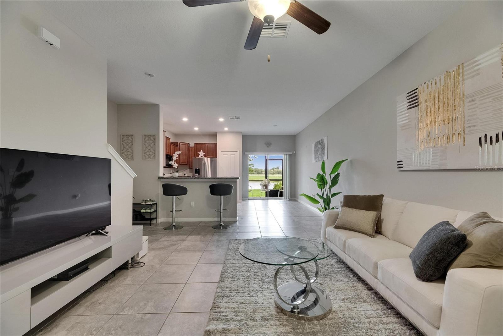 Entryway and Living Room