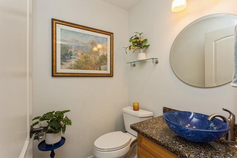 Half Bath off garage