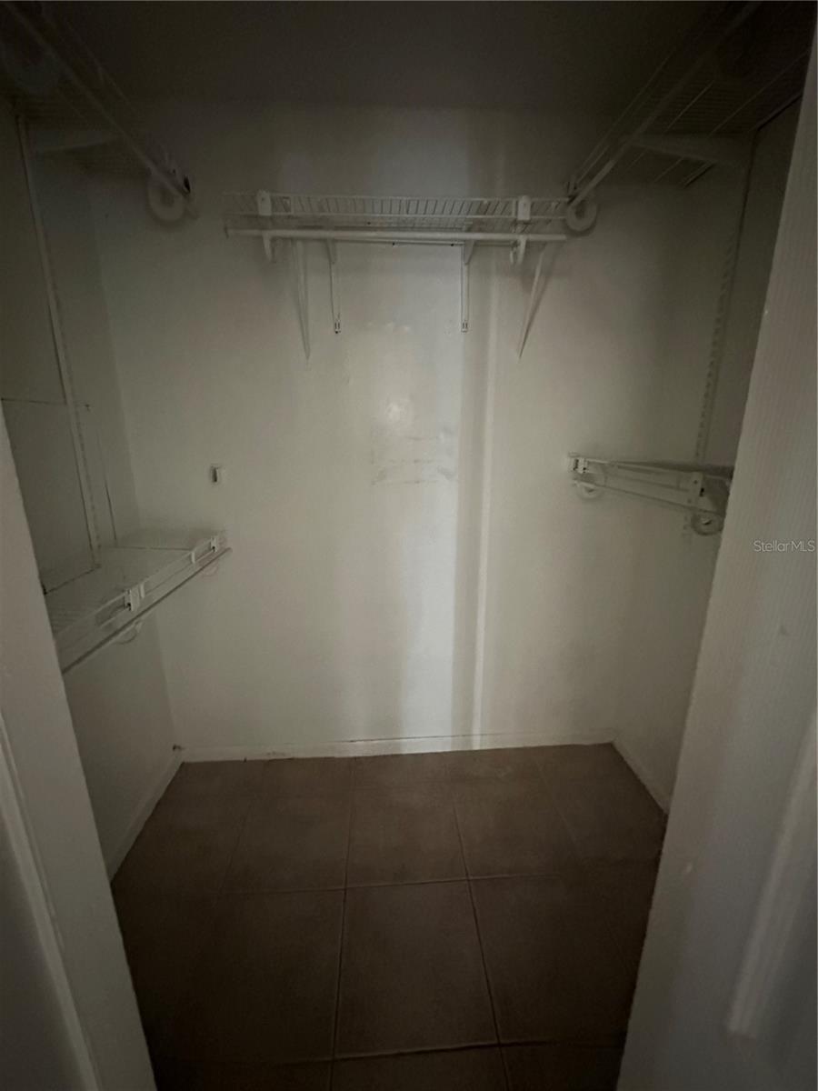 Master walk-in closet