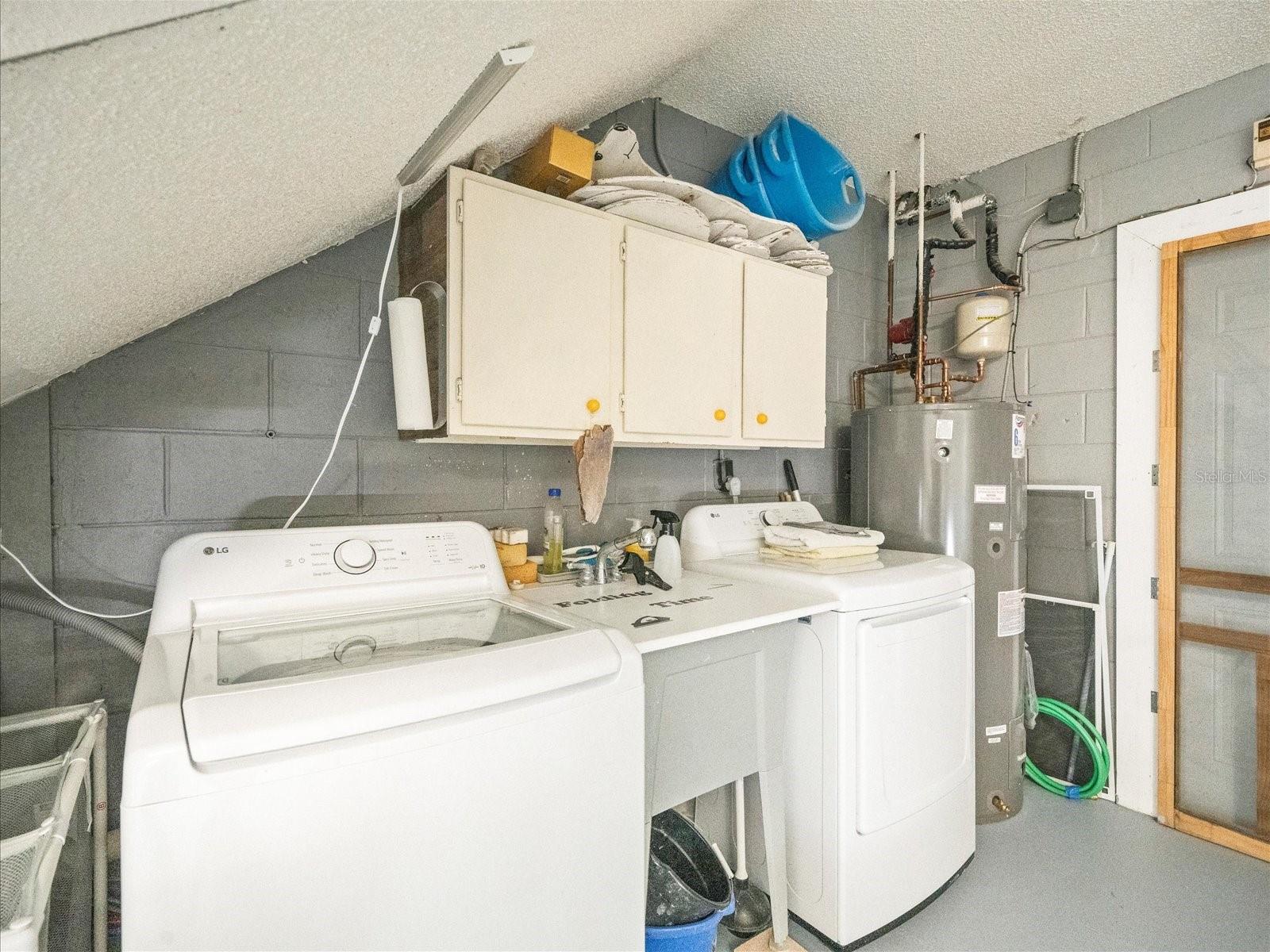 Laundry in Garage