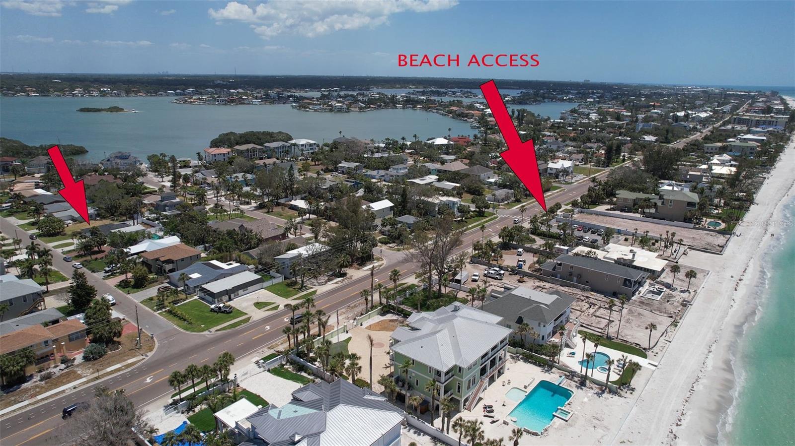 House in relation to public beach access