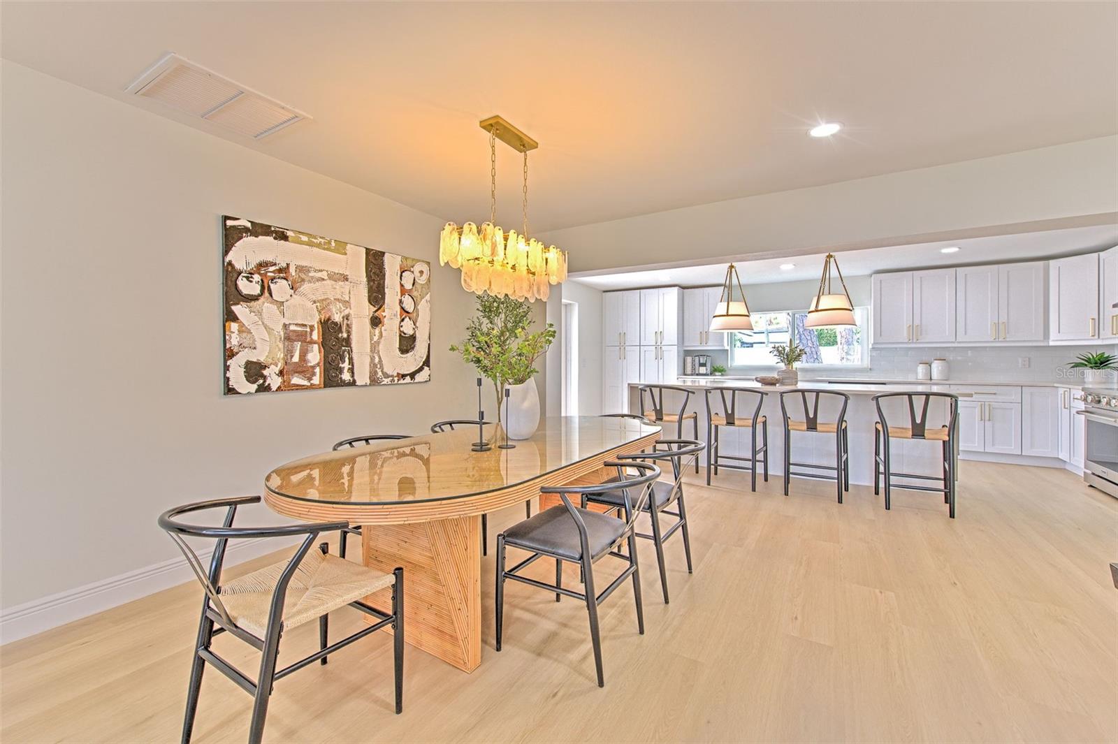 Dining area just off Kitchen