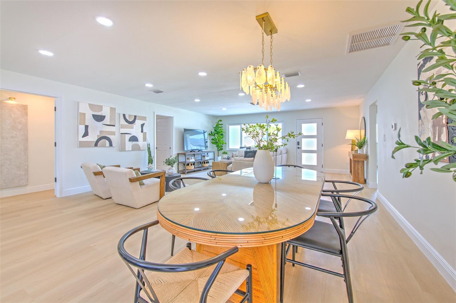 Dining area open to Family Room