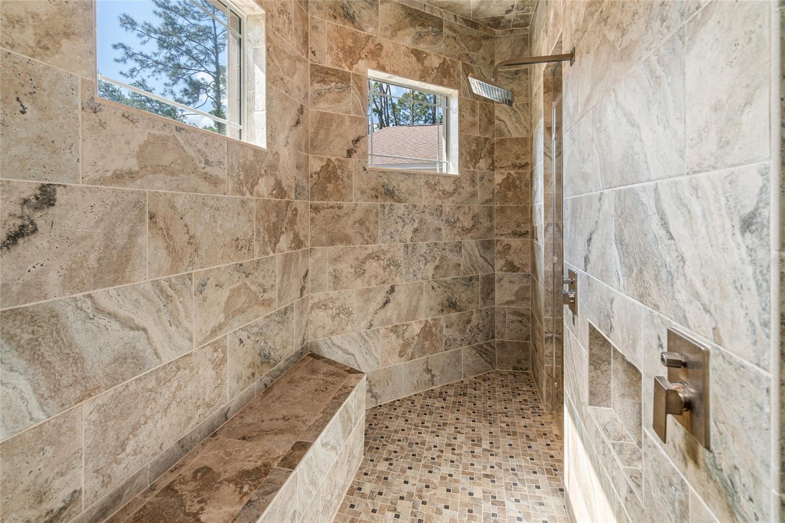 Primary Shower/Sauna