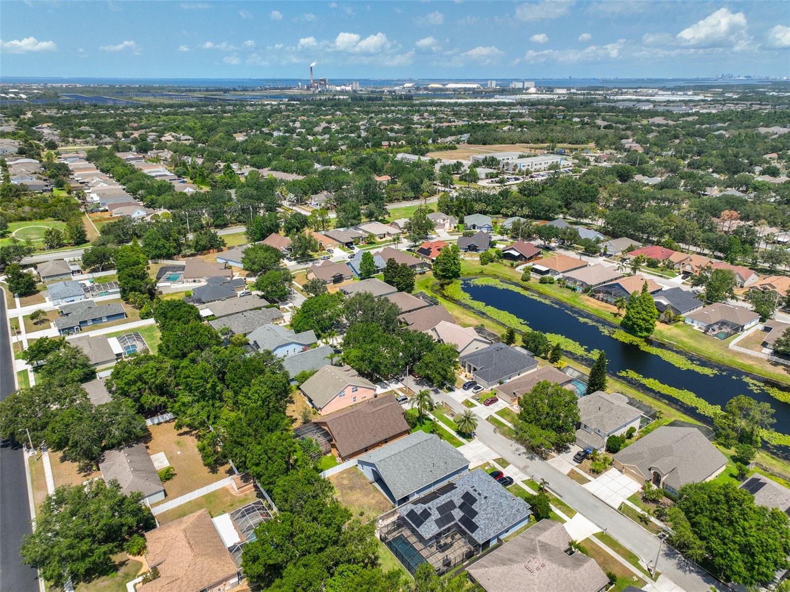 Aerial looking northwest