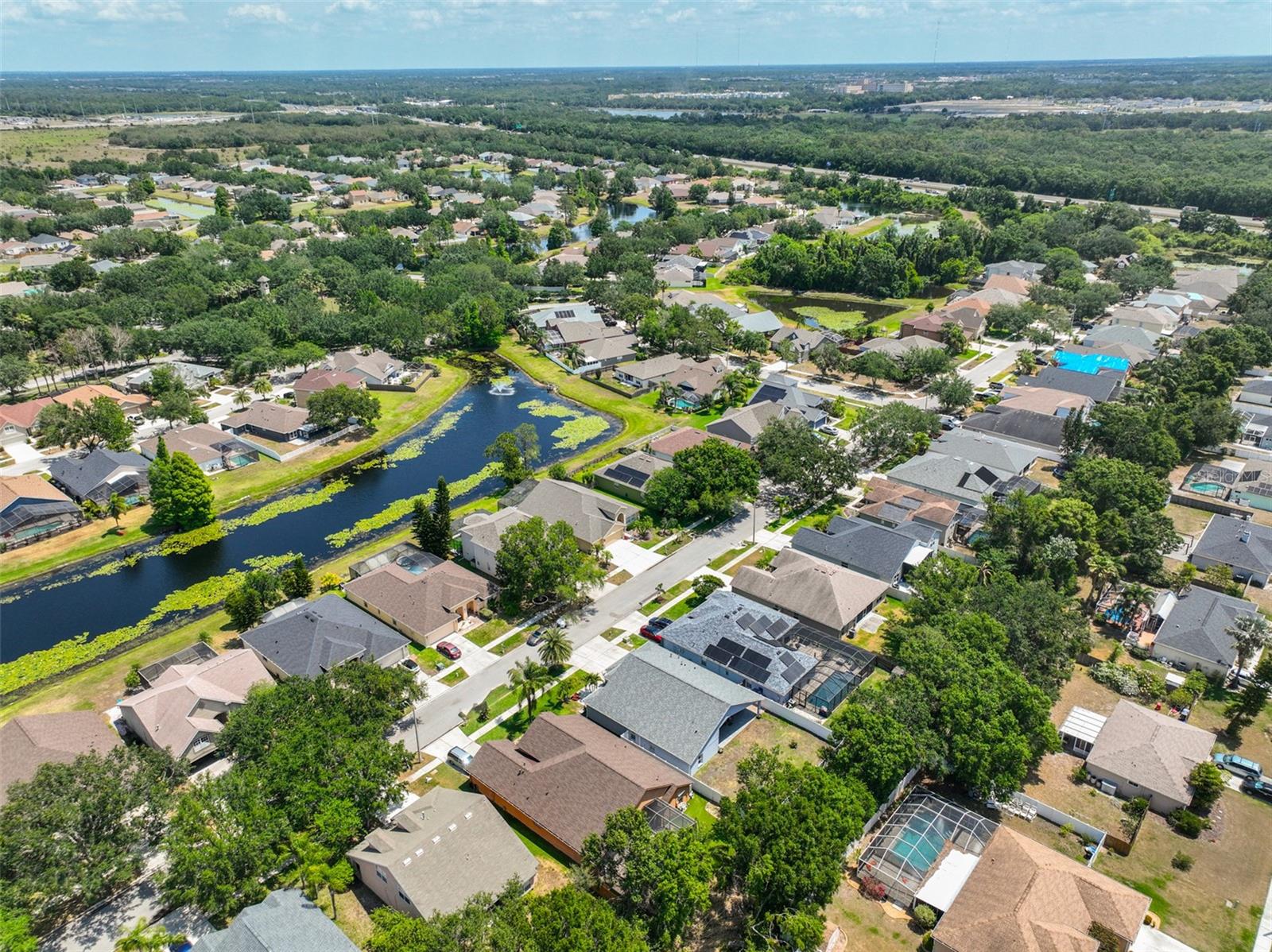 Aerial looking to the northeast
