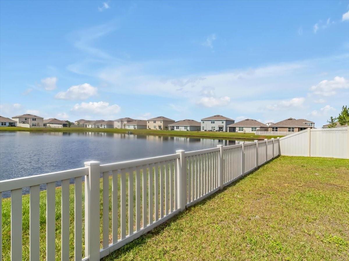 Fenced yard