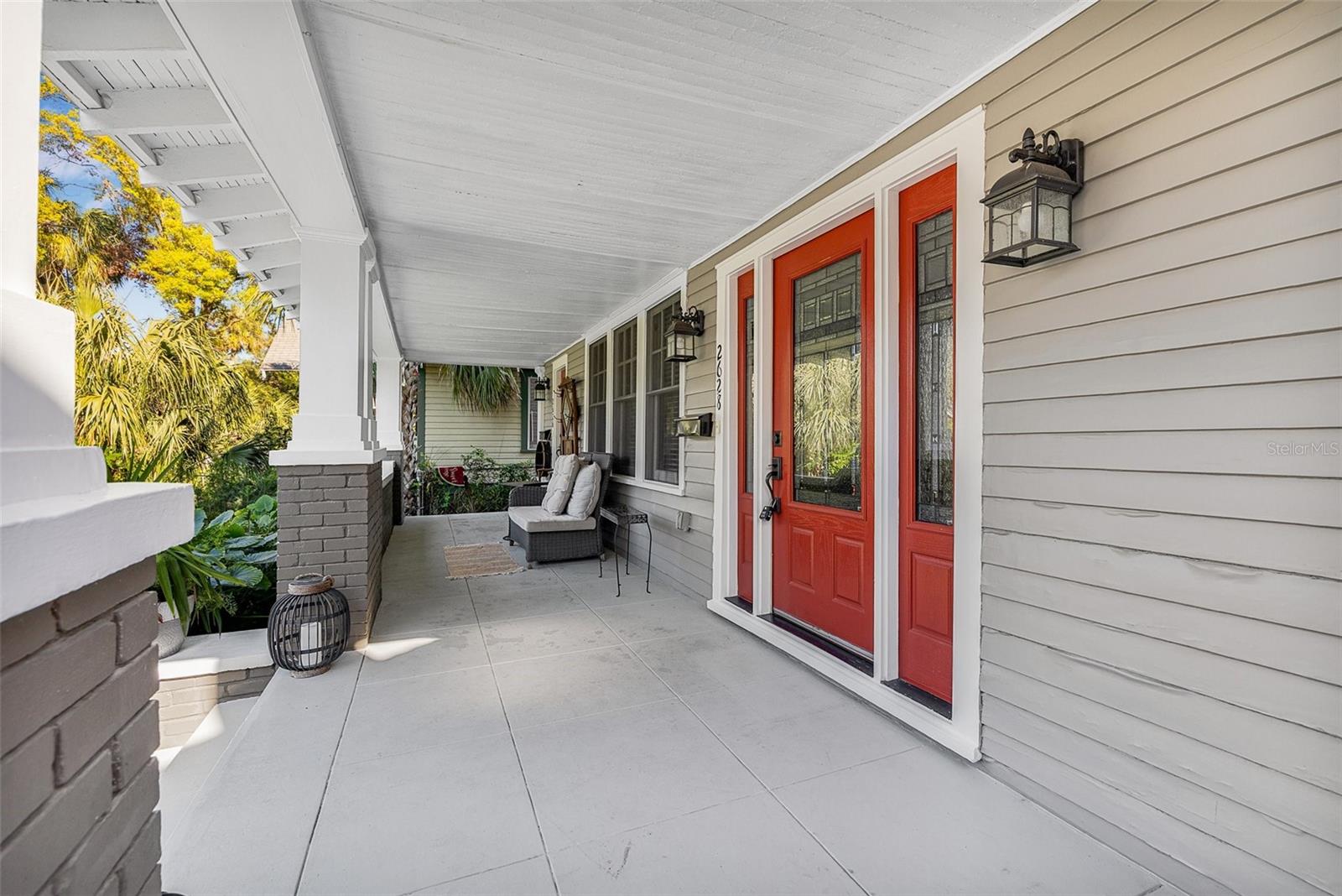 Open Air Covered Front Porch