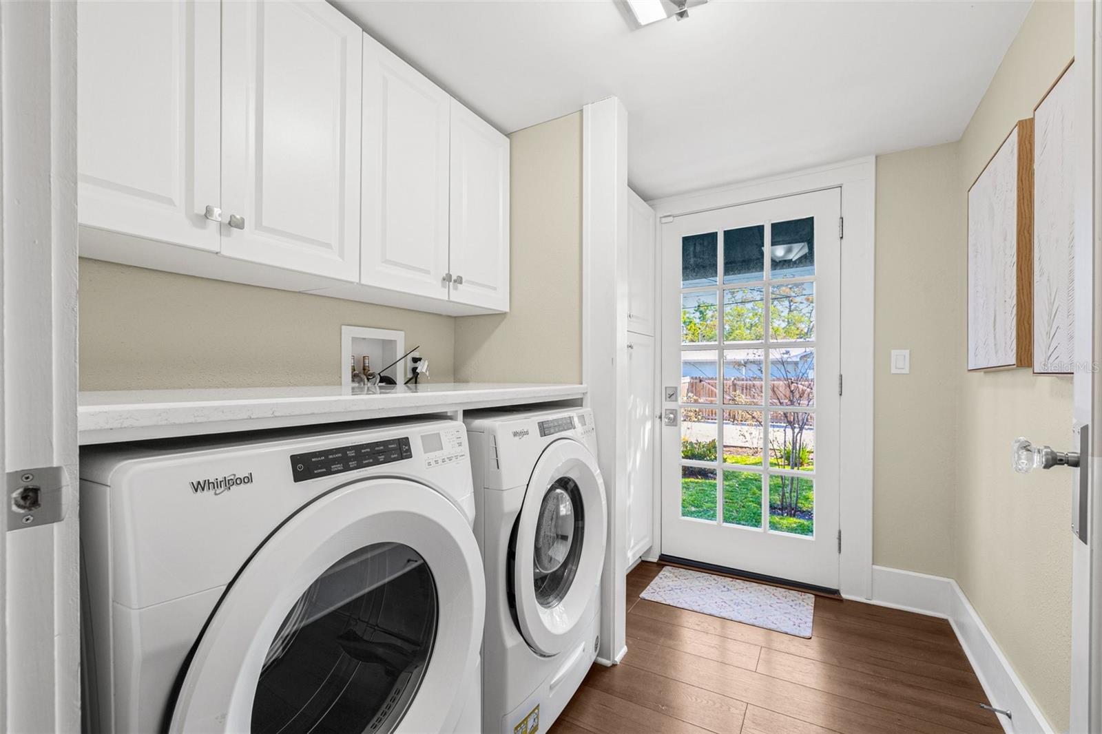 Inside Laundry - Side by Side Electric Washer & Gas Dryer