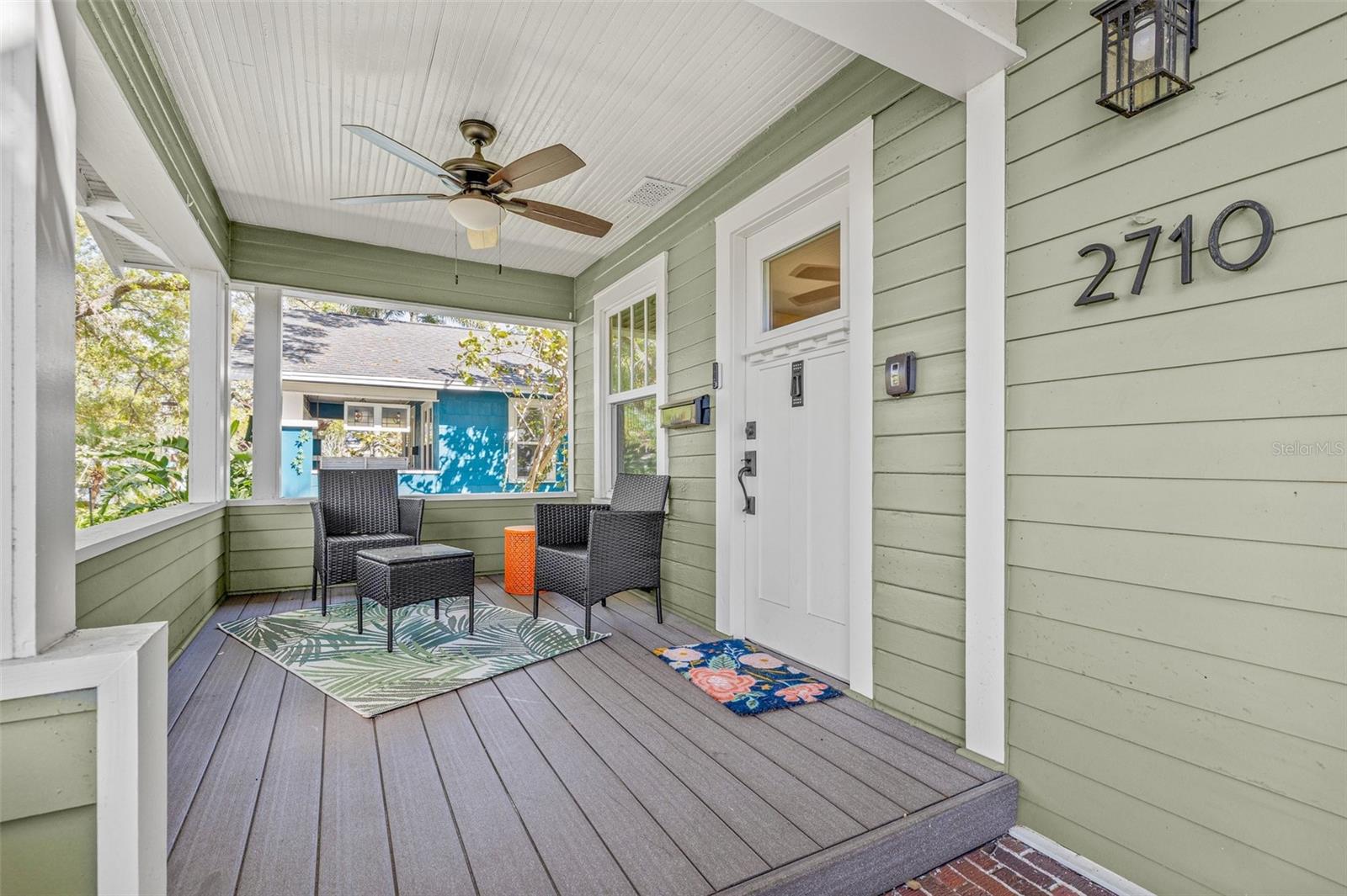 Covered Open Air Front Porch