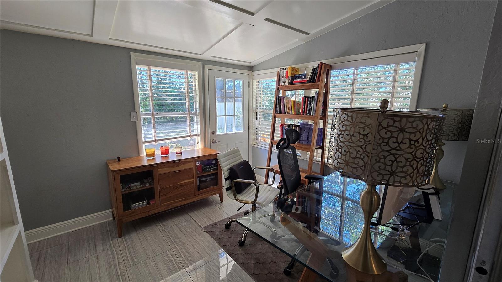Office off of the Dining Room in the rear of the home.
