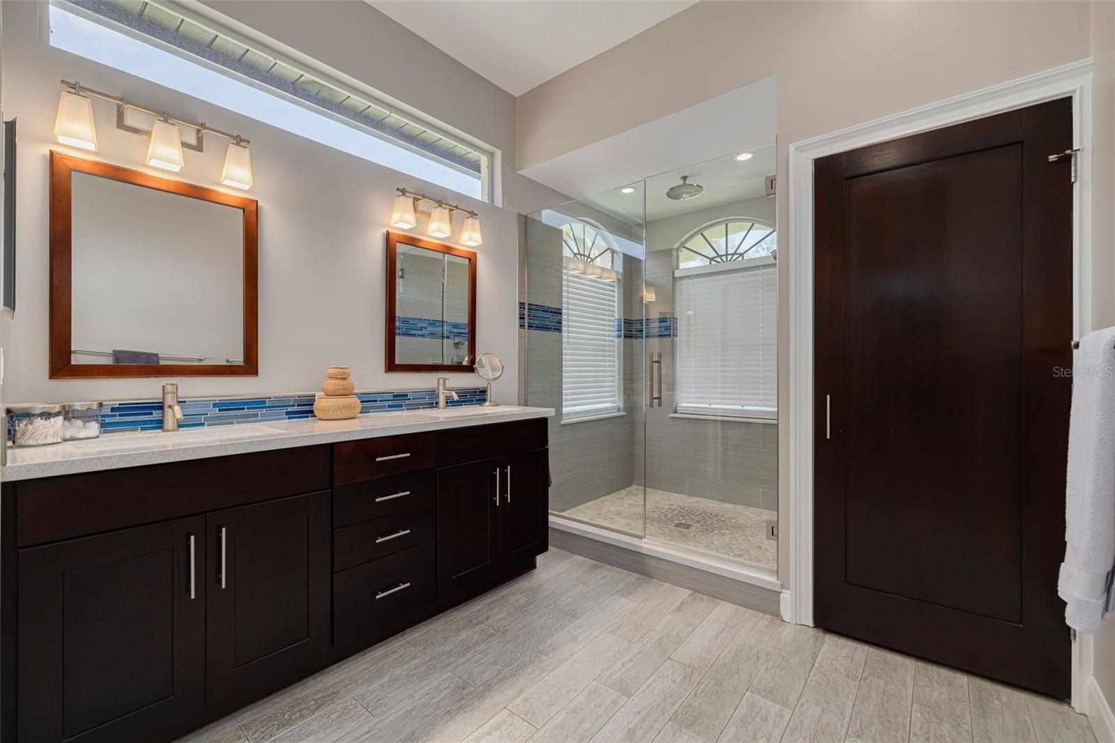 walking shower master bath