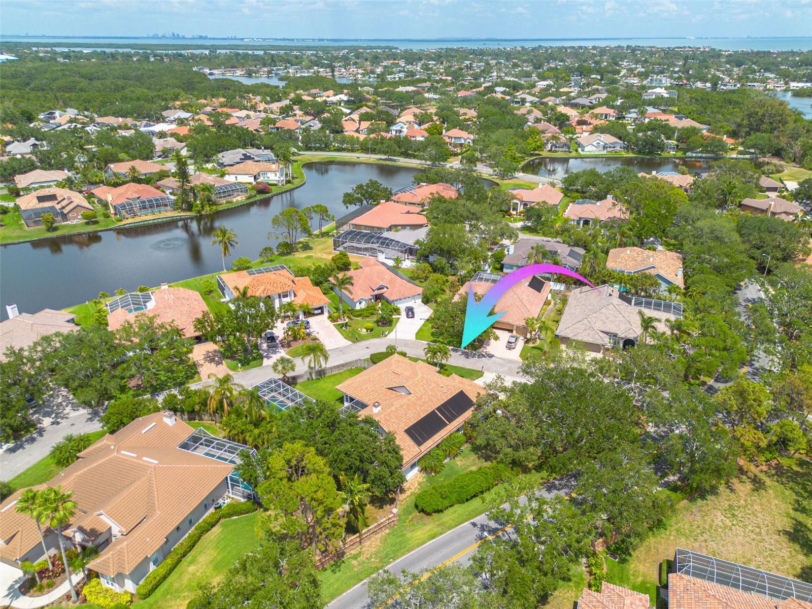 One of the largest lots in Placido Bayou
