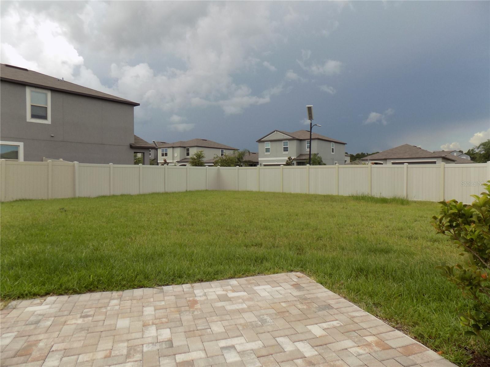 HUGE fully fenced backyard