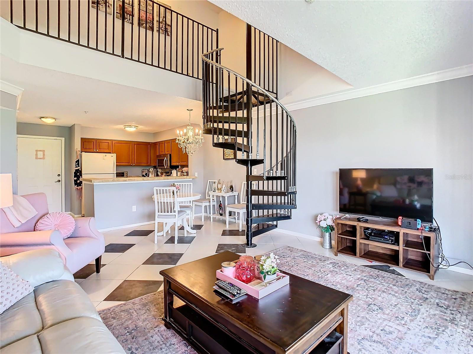 Great Room opens to the Kitchen.