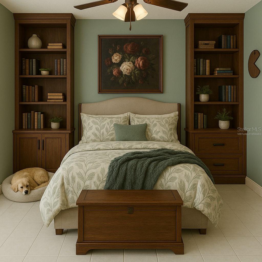 Virtually Staged-Loft as Bedroom Style