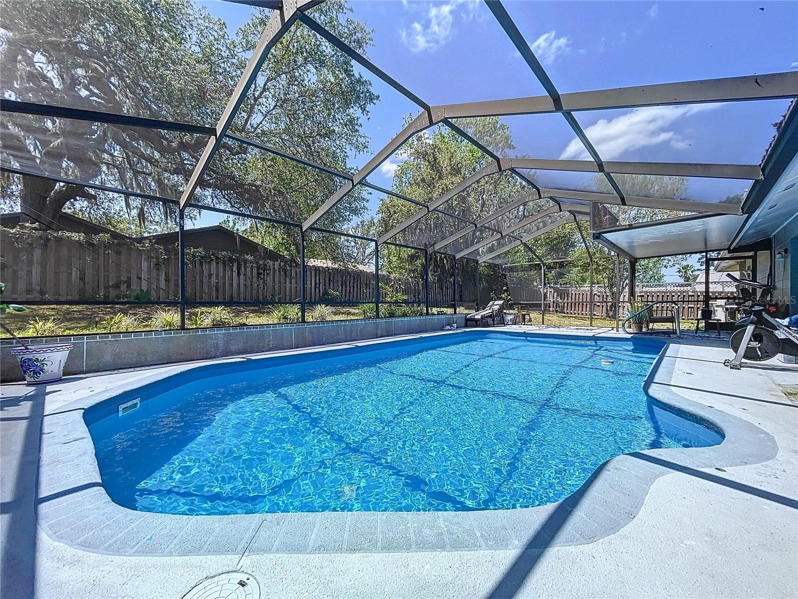 Oversized 30 x 15 inground pool.