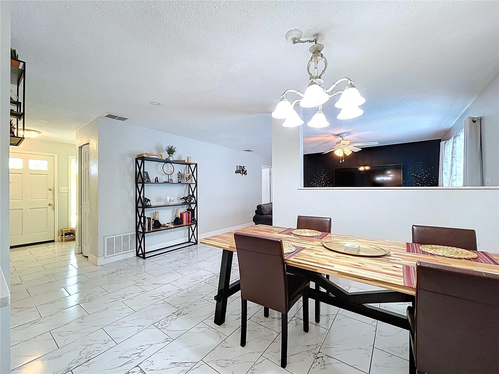 Open entrance and living space.