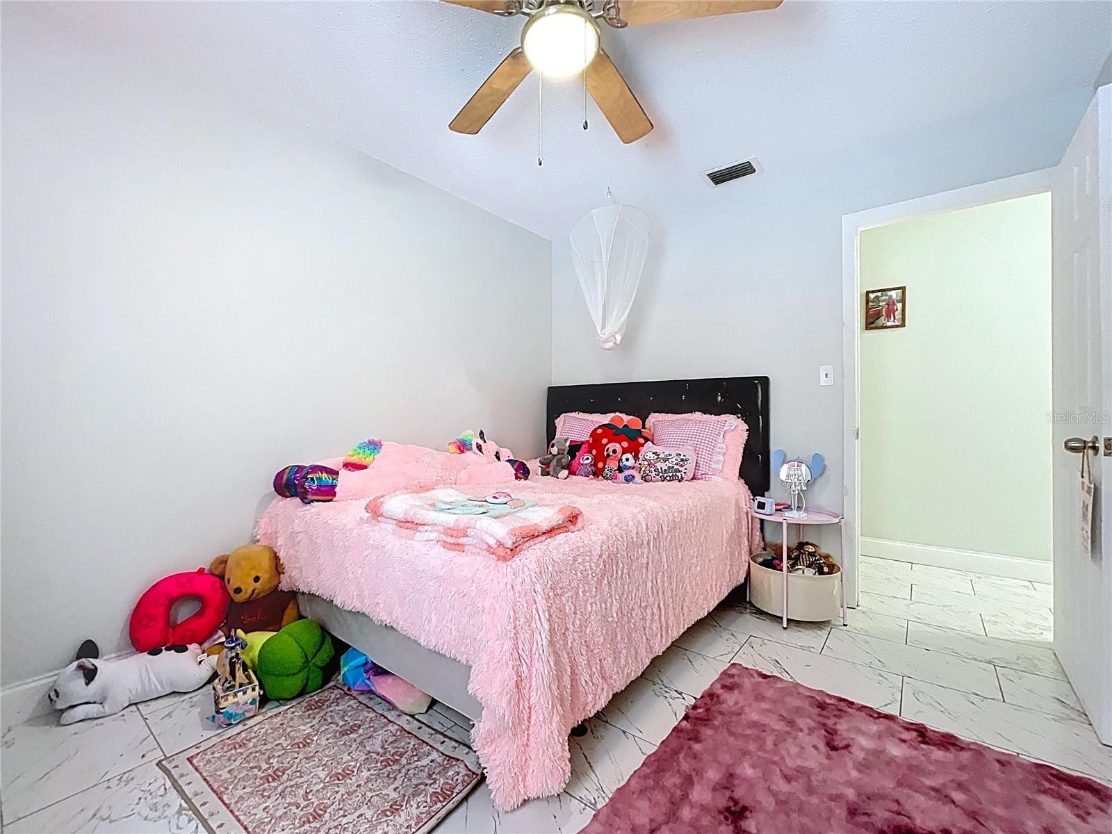 2nd bedroom, fit for a Princess.