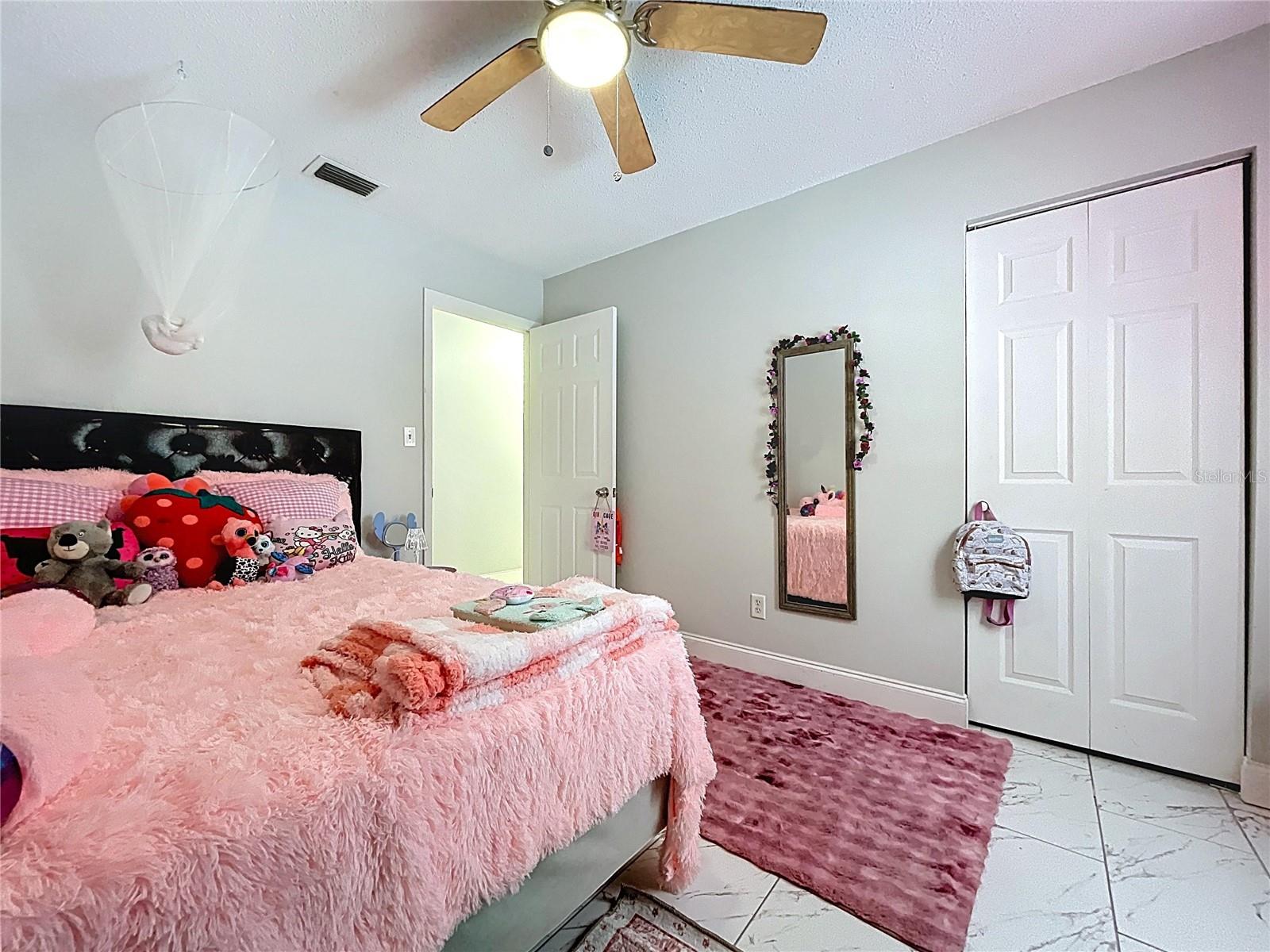 2nd bedroom, fit for a Princess.