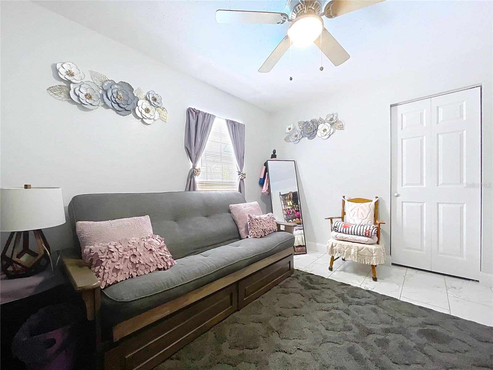 3rd bedroom, currently used as a relaxation room or 2nd living room.
