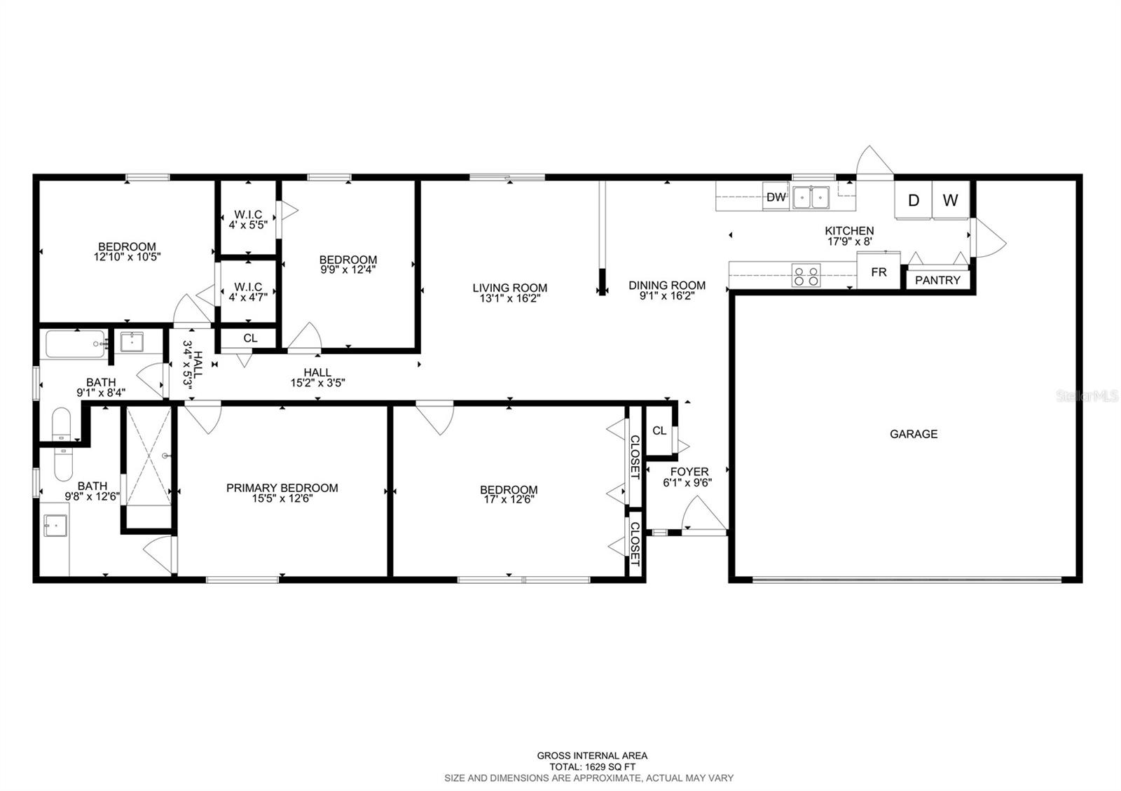 Flowing floor plan.