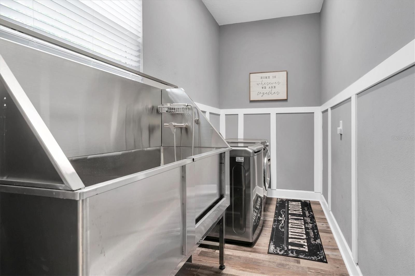 Laundry Room w/ Pet Washing Station