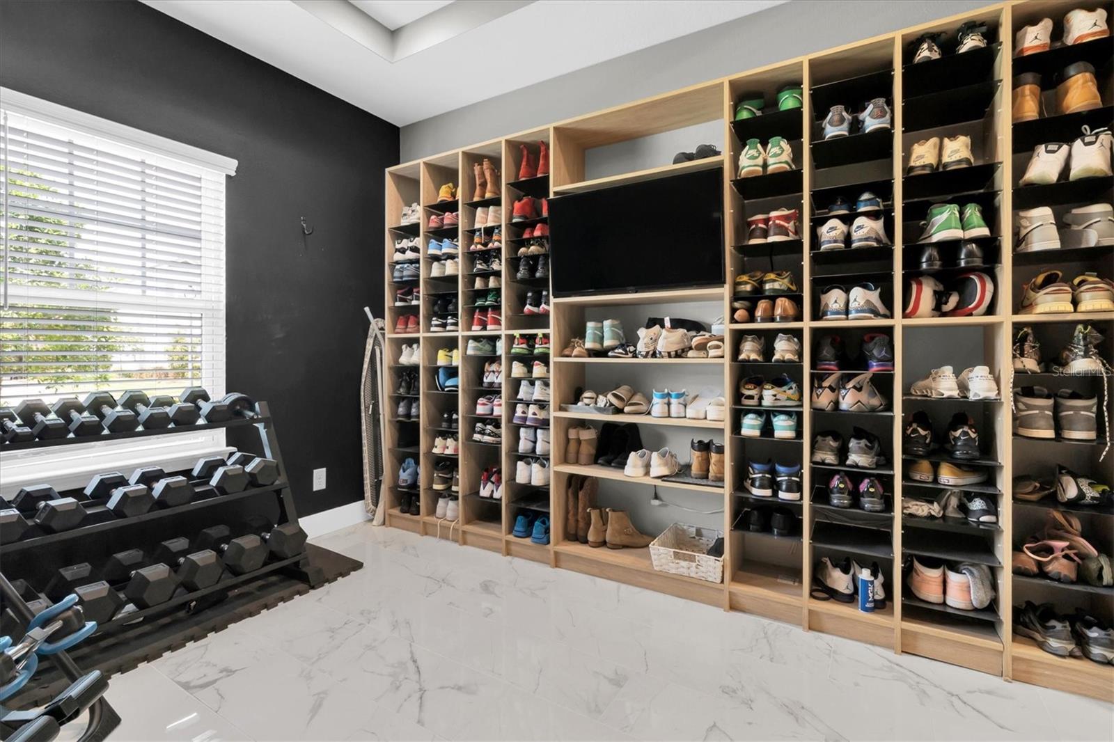 Primary BR Walk-in Closet #1 and Home Gym
