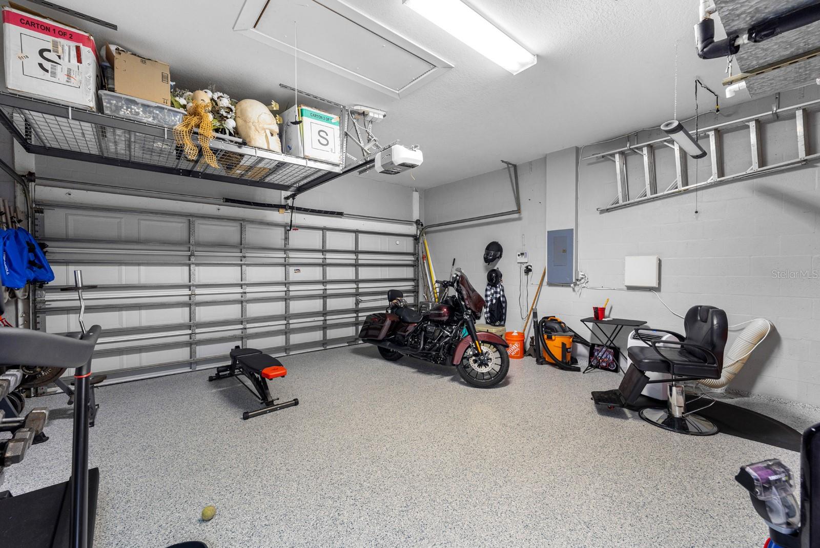 EPOXY FLOOR AND PORTABLE AC UNIT