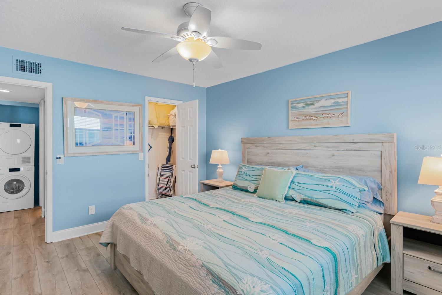 Bedroom 1 with walk-in closet