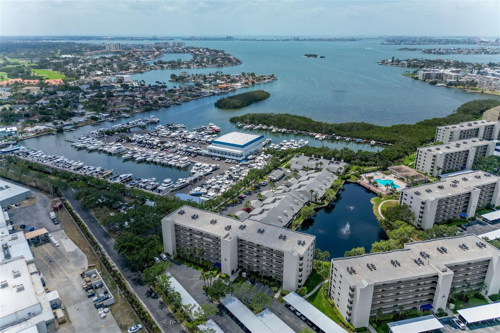 Overview of Community and Boca Ciega Bay and Intercoastal